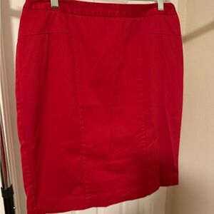 Worthington Red Lined Skirt